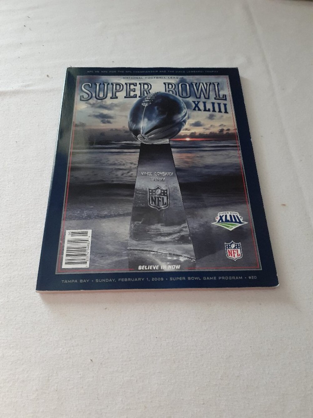 Super Bowl XLIII Exclusive Stadium Collection Program 2009 Steelers NFL